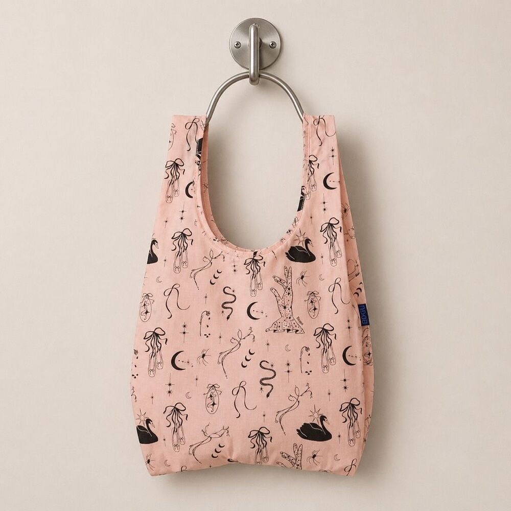 Baggu Standard Ballet Icons Print Recycled Ripstop Nylon Reusable Tote Bag